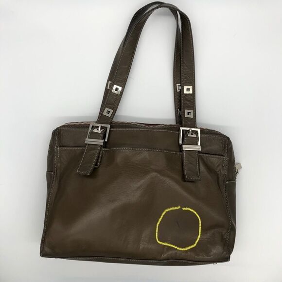 Elegant Brown Leather Tote Bag - Picture 5 of 7